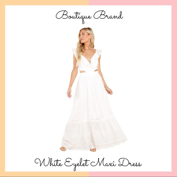 Vici Dresses & Skirts - White Eyelet Maxi Dress